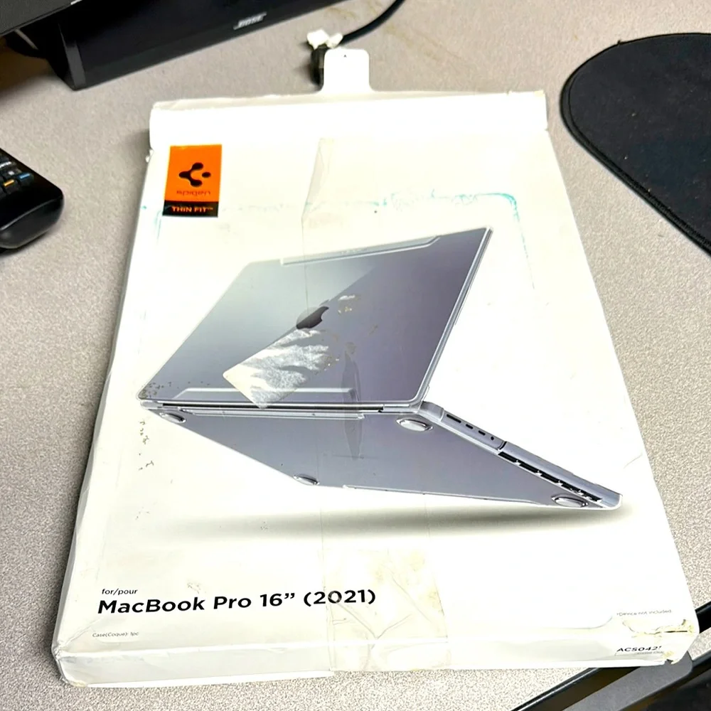 Spigen Thin Fit Hard Shell Case for MacBook Pro 16 inch M3/M2/M1 Pro/Max M4 Pro
